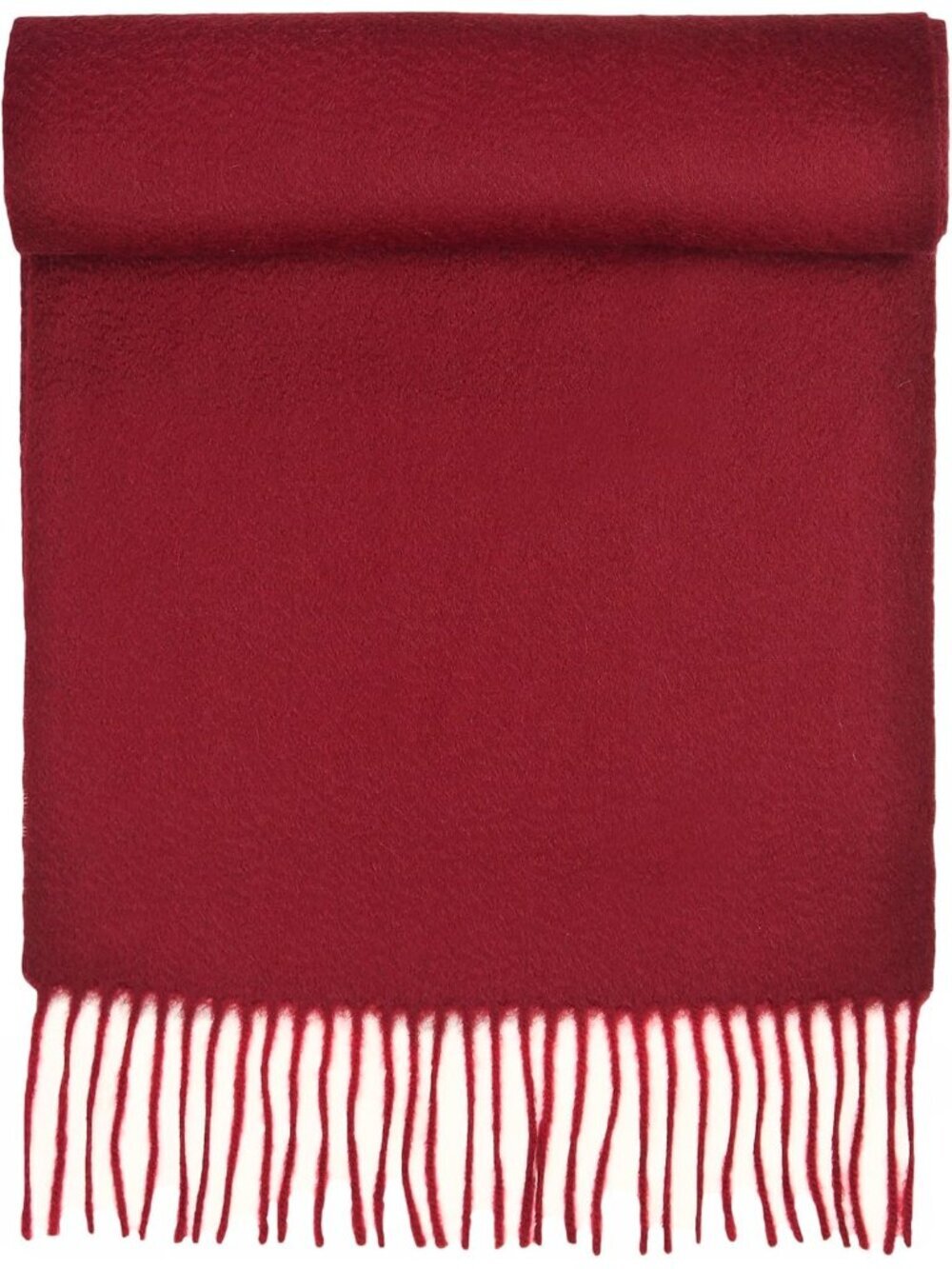 Women's Wine Solid Virgin Wool Warm Soft Luxurious Imported Scarf
